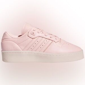 Adidas Women’s Pink Leather Sneakers Size 10 Casual Trainer Shoes